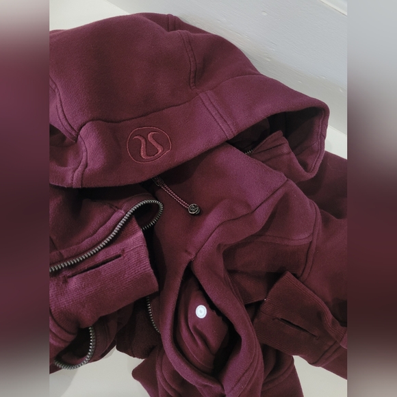 Lululemon Scuba Hoodie Sz 6 Light Cotton Fleece Dark Adobe EUC - Picture 12 of 14